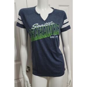 Tops Blue Women Seattle Seahawks Tshirt Size Small